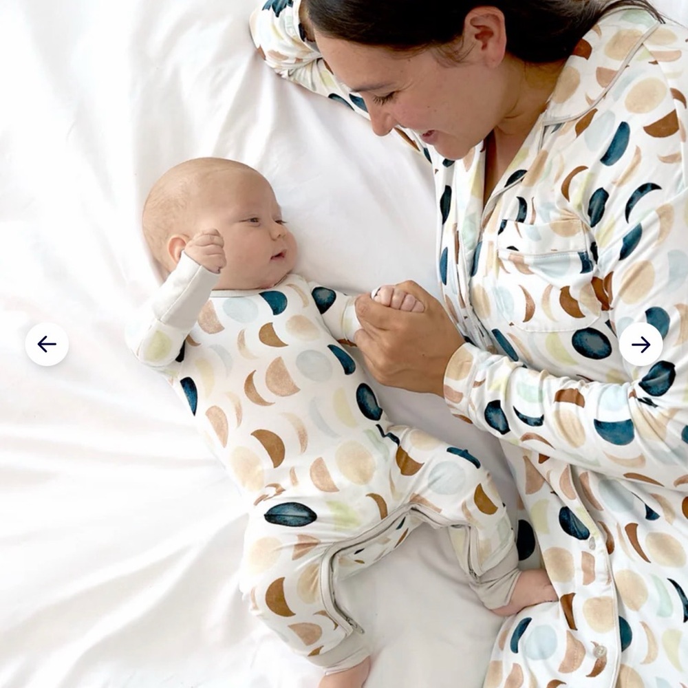 Little Sleepies Luna Neutral Crescent Zippie